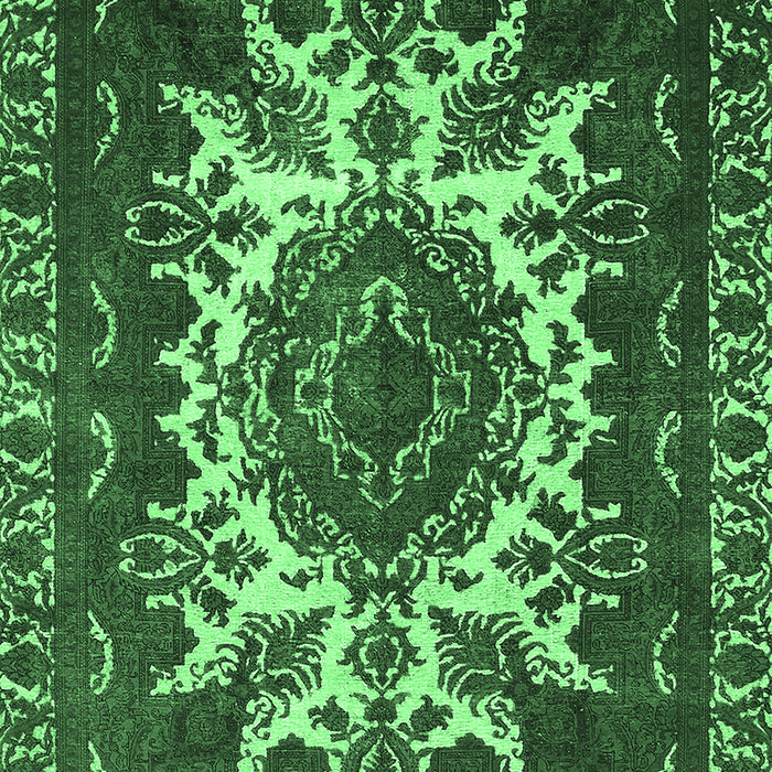 Oriental Emerald Green Industrial Rug, urb2229emgrn
