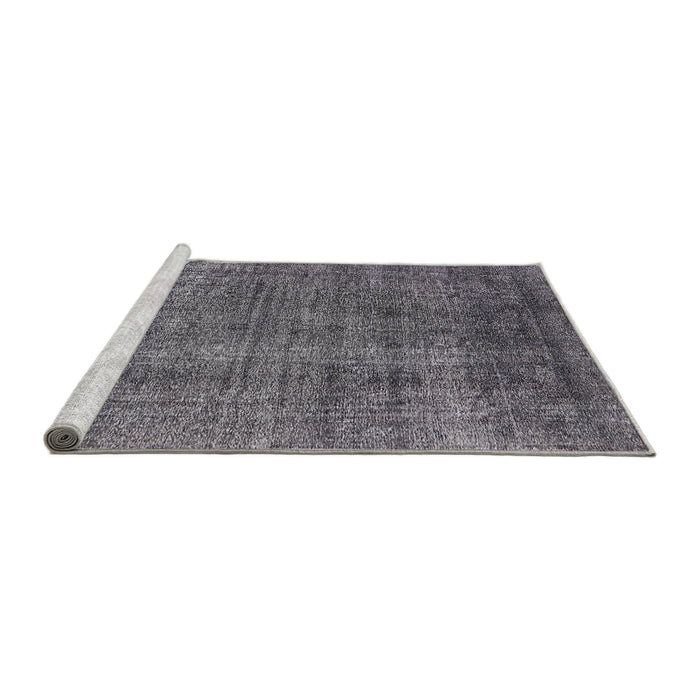 Sideview of Machine Washable Industrial Modern Dark Gray Rug, wshurb2230