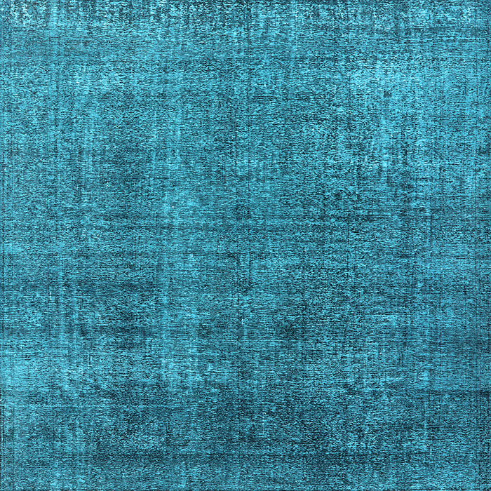 Square Machine Washable Oriental Light Blue Industrial Rug, wshurb2230lblu