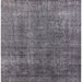 Square Machine Washable Industrial Modern Dark Gray Rug, wshurb2230