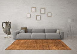 Machine Washable Oriental Orange Industrial Area Rugs in a Living Room, wshurb2230org