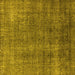 Square Oriental Yellow Industrial Rug, urb2230yw