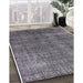 Machine Washable Industrial Modern Dark Gray Rug in a Family Room, wshurb2230