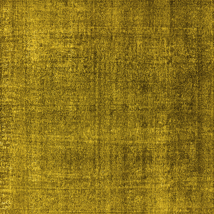 Square Machine Washable Oriental Yellow Industrial Rug, wshurb2230yw