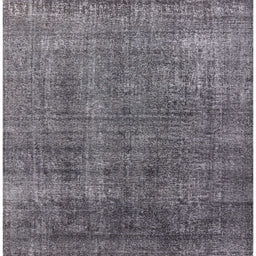 Square Mid-Century Modern Dark Gray Oriental Rug, urb2230