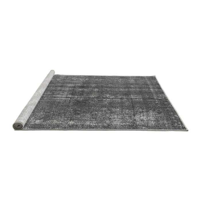 Sideview of Machine Washable Oriental Gray Industrial Rug, wshurb2231gry