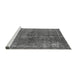 Sideview of Machine Washable Oriental Gray Industrial Rug, wshurb2231gry