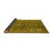 Sideview of Oriental Yellow Industrial Rug, urb2231yw