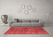 Industrial Red Washable Rugs