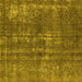 Square Oriental Yellow Industrial Rug, urb2231yw