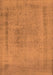 Machine Washable Oriental Orange Industrial Area Rugs, wshurb2232org