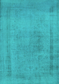 Oriental Turquoise Industrial Rug, urb2232turq