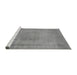 Sideview of Machine Washable Oriental Gray Industrial Rug, wshurb2232gry