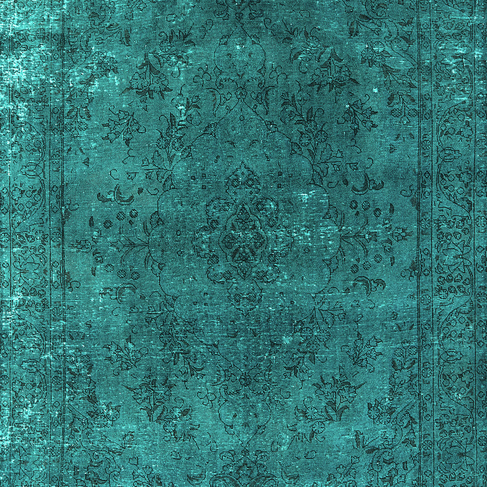 Oriental Turquoise Industrial Rug, urb2233turq