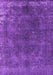 Machine Washable Oriental Purple Industrial Area Rugs, wshurb2233pur