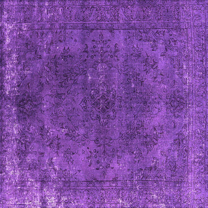 Square Oriental Purple Industrial Rug, urb2233pur