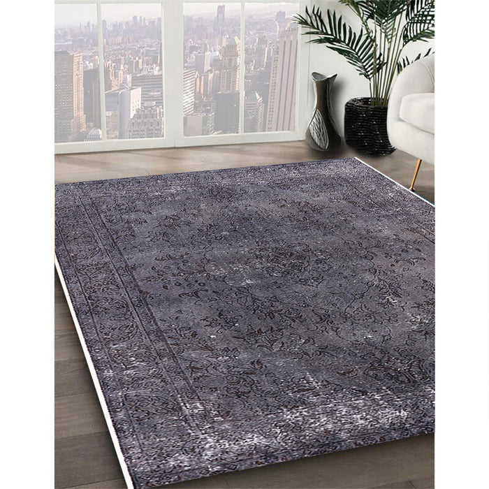 Machine Washable Industrial Modern Gray Rug in a Family Room, wshurb2233