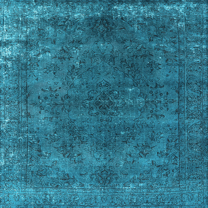 Square Oriental Light Blue Industrial Rug, urb2233lblu