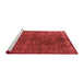 Industrial Red Washable Rugs