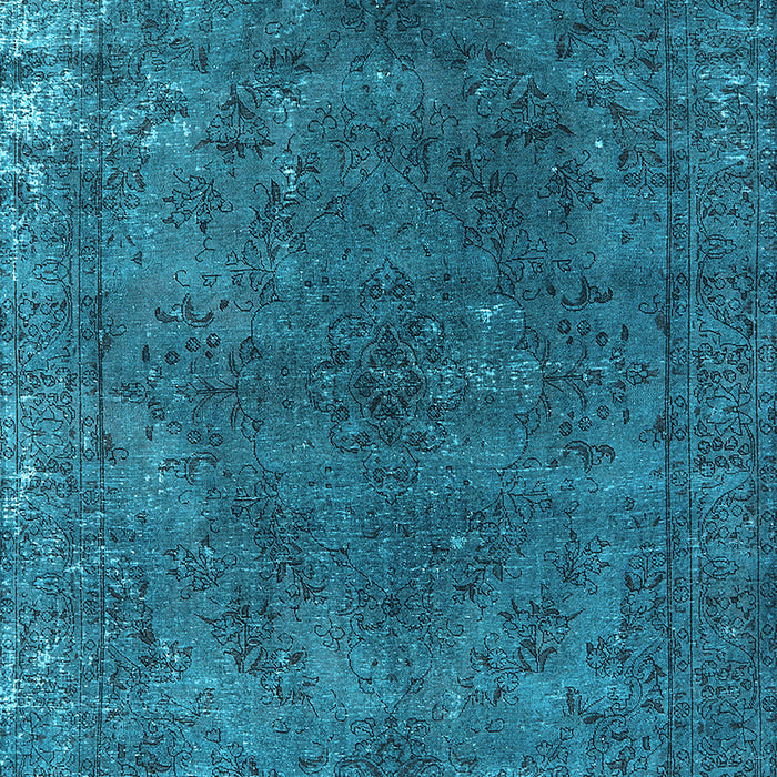Machine Washable Oriental Light Blue Industrial Rug, wshurb2233lblu