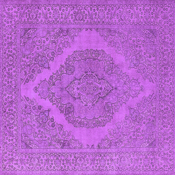 Square Oriental Purple Industrial Rug, urb2234pur