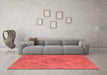 Industrial Red Washable Rugs