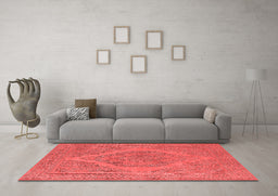 Industrial Red Washable Rugs