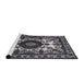 Sideview of Machine Washable Industrial Modern Dark Gray Rug, wshurb2235