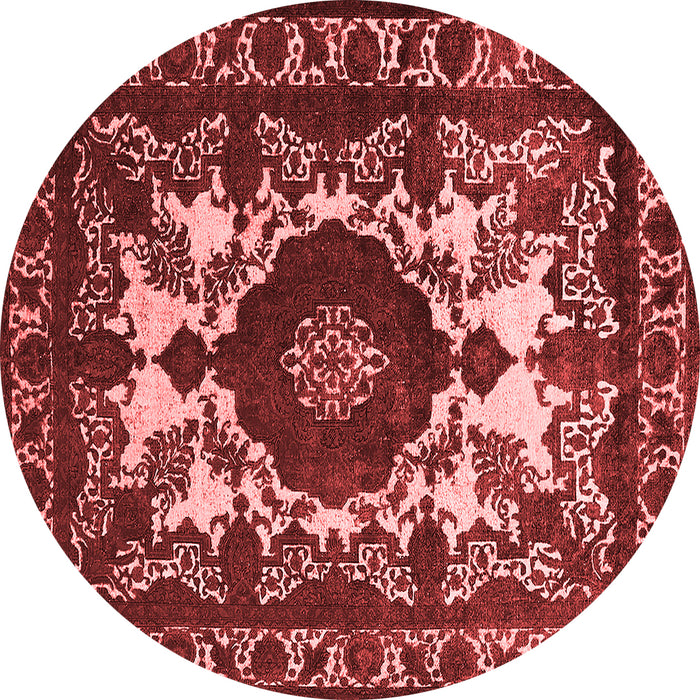 Machine Washable Oriental Red Industrial Rug, wshurb2235red