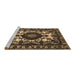 Sideview of Machine Washable Oriental Brown Industrial Rug, wshurb2235brn