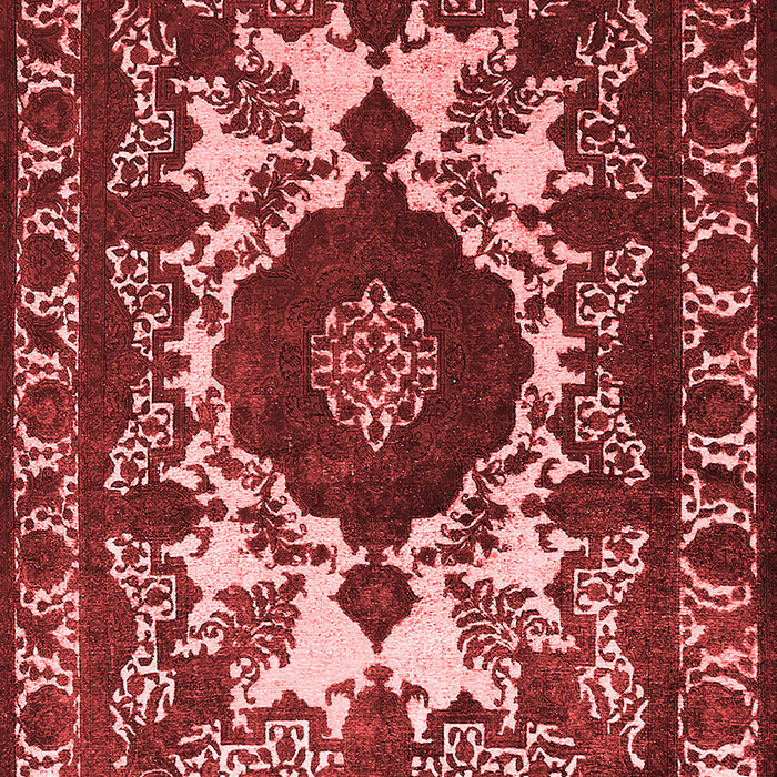 Machine Washable Oriental Red Industrial Rug, wshurb2235red