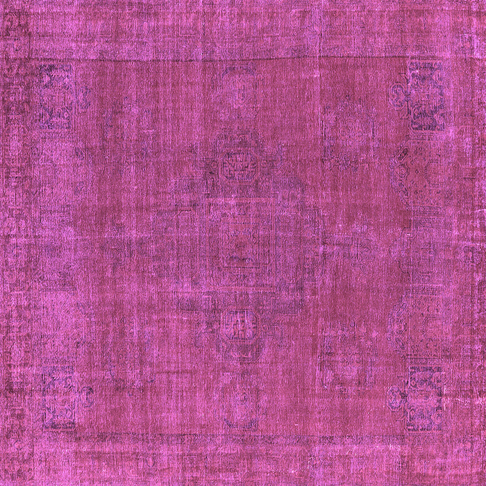 Square Machine Washable Oriental Purple Industrial Area Rugs, wshurb2236pur