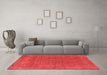 Industrial Red Washable Rugs