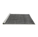 Sideview of Machine Washable Oriental Gray Industrial Rug, wshurb2236gry