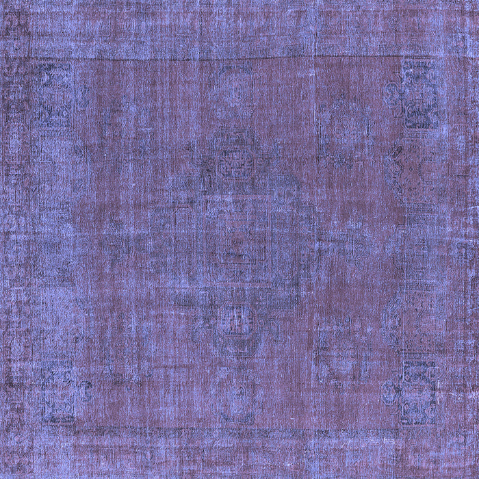 Square Oriental Blue Industrial Rug, urb2236blu