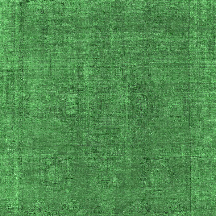 Machine Washable Oriental Emerald Green Industrial Area Rugs, wshurb2236emgrn