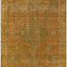 Square Mid-Century Modern Cinnamon Brown Oriental Rug, urb2236