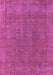 Machine Washable Oriental Purple Industrial Area Rugs, wshurb2236pur