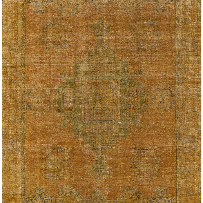 Mid-Century Modern Cinnamon Brown Oriental Rug, urb2236