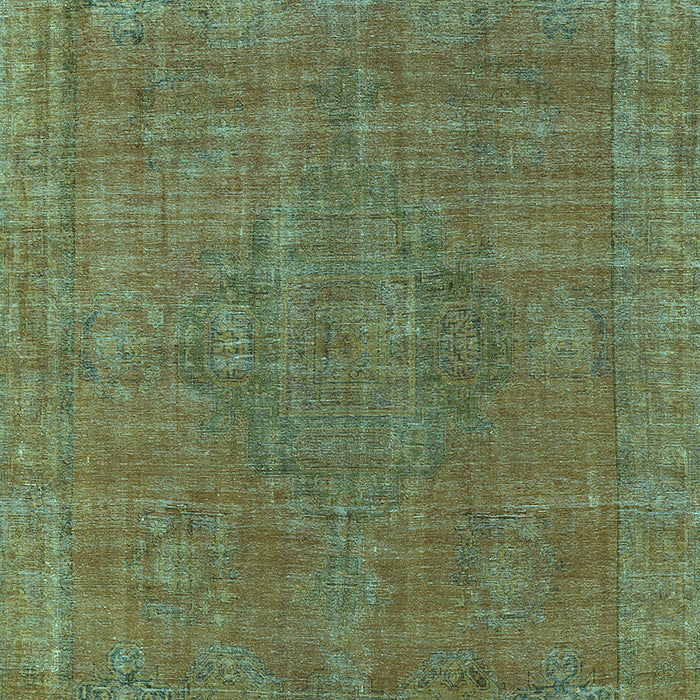 Machine Washable Oriental Light Blue Industrial Rug, wshurb2236lblu