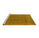 Sideview of Machine Washable Oriental Yellow Industrial Rug, wshurb2236yw