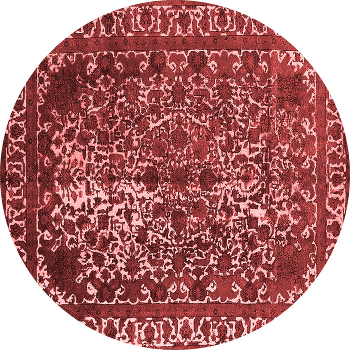 Machine Washable Oriental Red Industrial Rug, wshurb2237red