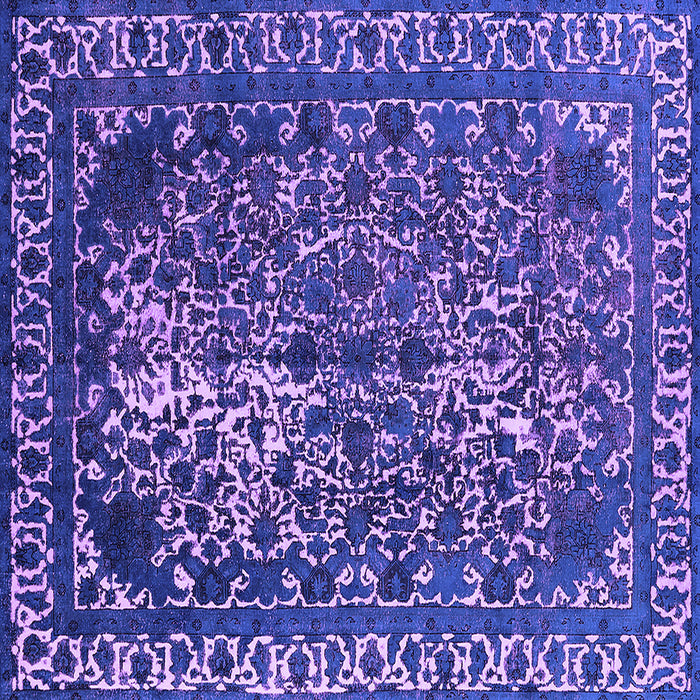 Square Oriental Purple Industrial Rug, urb2237pur