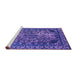 Sideview of Machine Washable Oriental Purple Industrial Area Rugs, wshurb2237pur