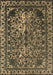 Machine Washable Oriental Brown Industrial Rug, wshurb2237brn