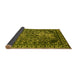 Sideview of Oriental Yellow Industrial Rug, urb2237yw