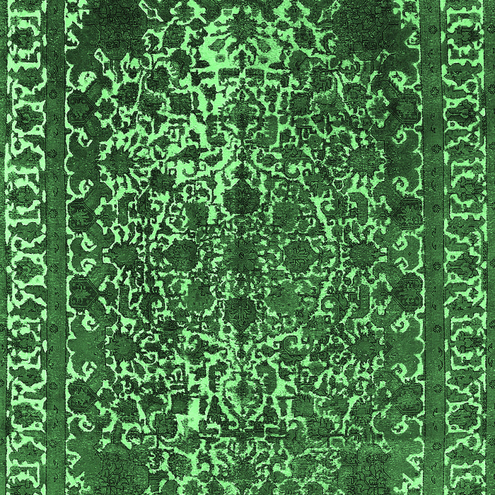 Oriental Emerald Green Industrial Rug, urb2237emgrn