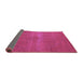 Sideview of Oriental Purple Industrial Rug, urb2238pur