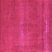 Square Oriental Pink Industrial Rug, urb2238pnk