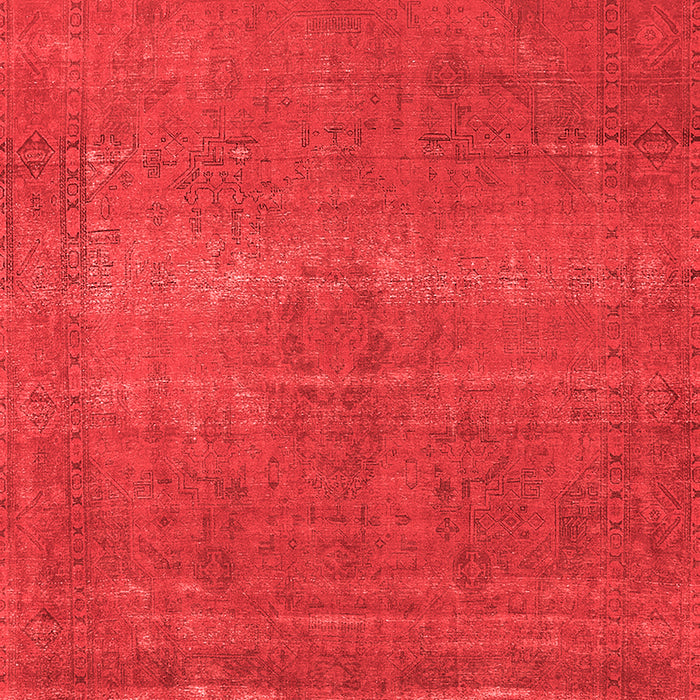 Machine Washable Oriental Red Industrial Rug, wshurb2238red